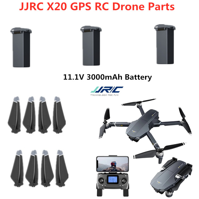 Jjrc Drone X20 - ドローン用バッテリープロペラ,ブレード,rcアクセサリー,jjrc x20,11.1v,3000mah,6k,gps,rcドローン用