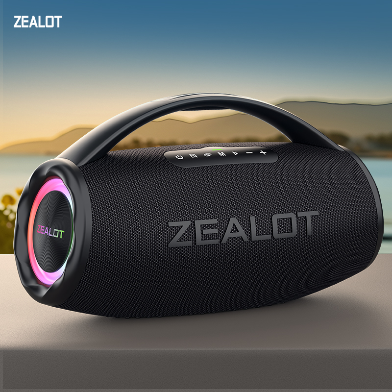 Holy Stone Drone Hs175 - ZEALOT-S97 80W Bluetooth スピーカー強力なワイヤレススピーカー、ポータブルハンドル付き、パーティー、キャンプ、RGB カラフルなライト用