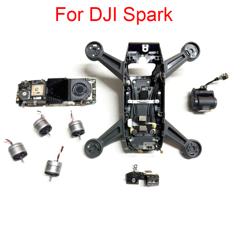 Dji Drone Mini 4 Pro - Spark ミドルフレームシェルカメラコアボードジンバルモーター PTZ ケーブル ESC ボード