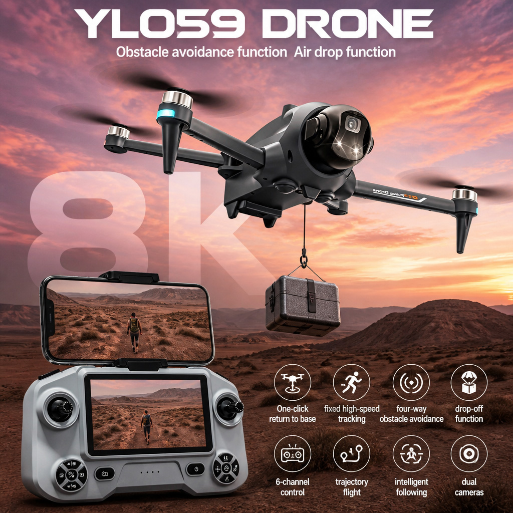Drone Kit With Camera - NEW YL059 ドローン GPS 自動帰還 障害物回避