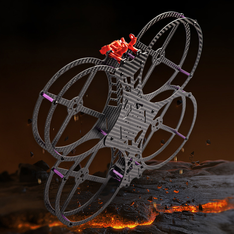 Drone Kit Octocopter - Flyroun 5 インチカーボンファイバー FPV レーシングフレームキット RC