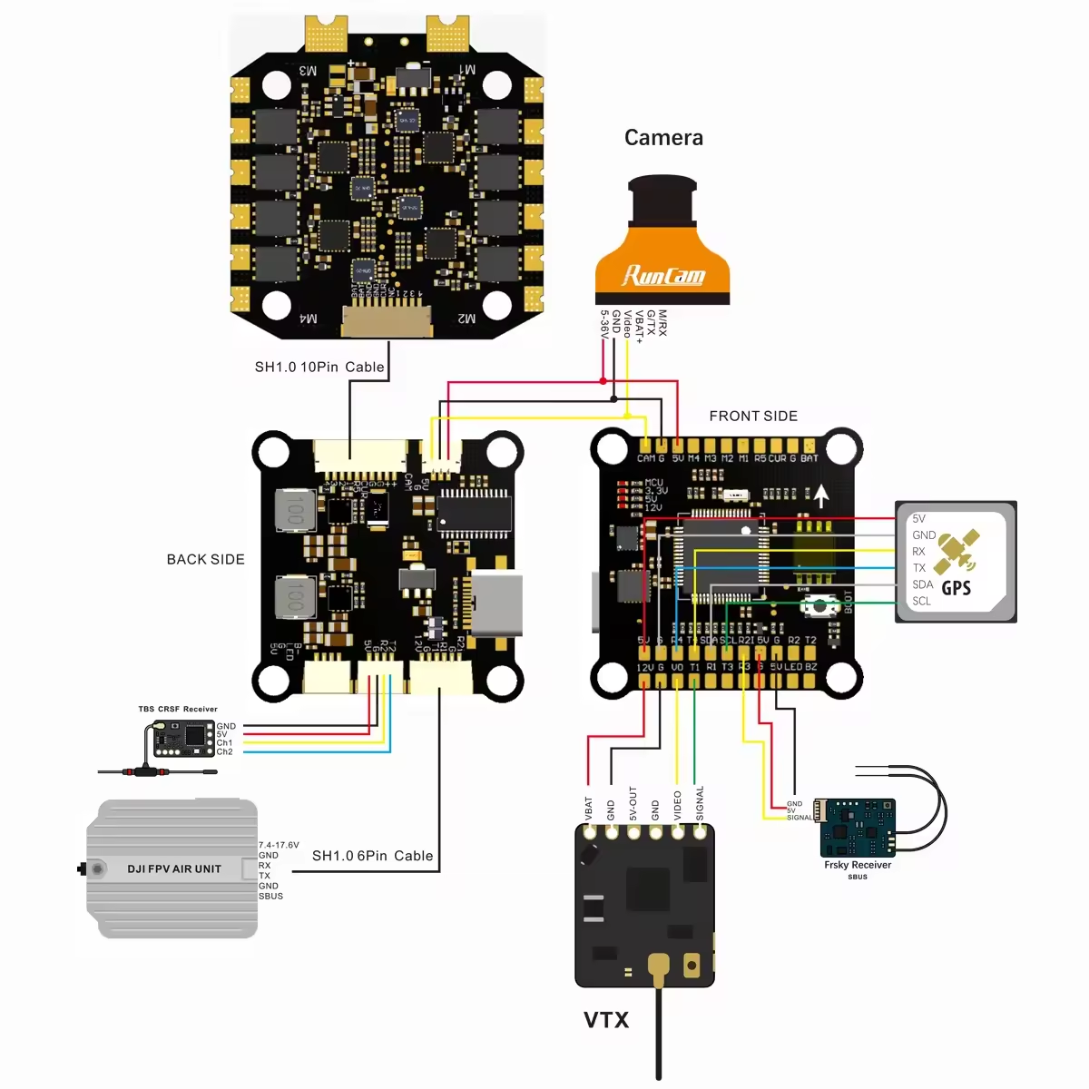 Betaflight Fc F7 - F405 F722 F7 F4 フライトコントローラー FC
