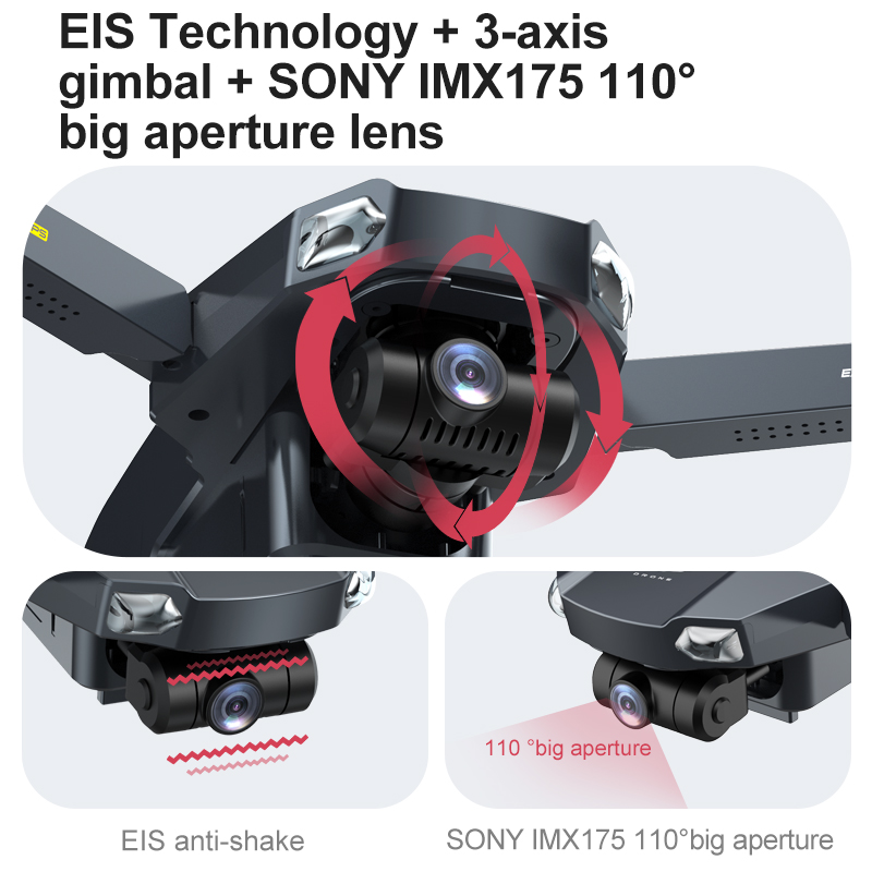 折りたたみ式RCドローン,3軸ジンバル,防振,fpv,6k  - Jjrc Drone X20 のレビューと価格
