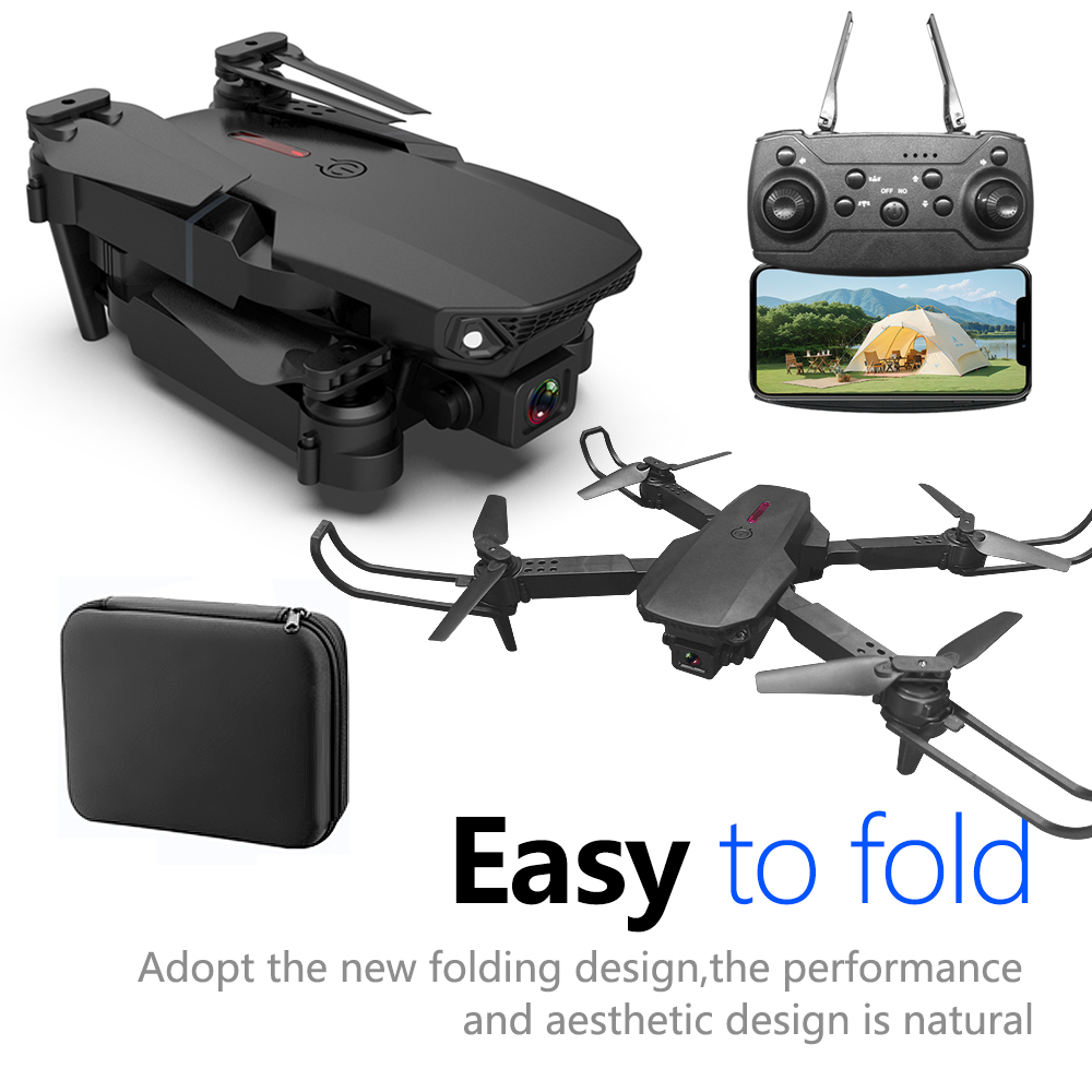 E88 ミニドローン UAV 360 度回転折りたたみ Wi - Eachine Drone E58 のレビューと価格