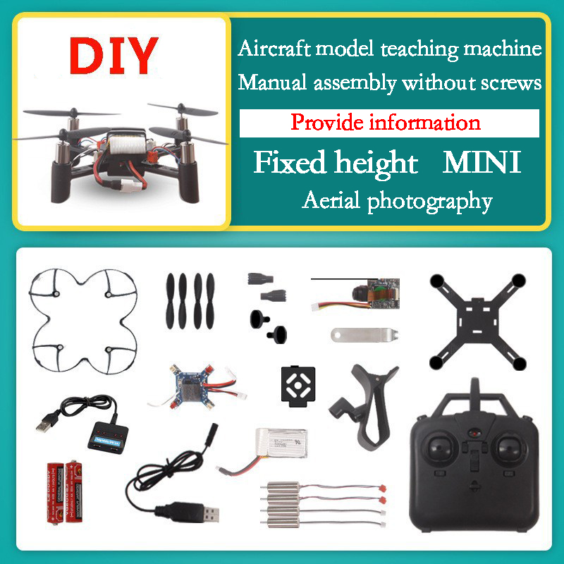 4軸ミニドローンHDカメラ,DIY飛行機,実験,リモコン,飛 - Drone Kit Build Yourself のレビューと価格