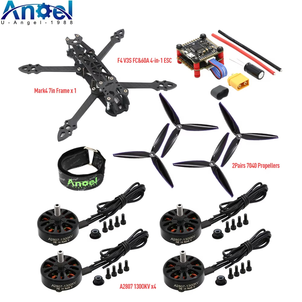 Mark4 Mark 4 7インチ 295mm FPVフレー - Drone Kit With Camera のレビューと価格