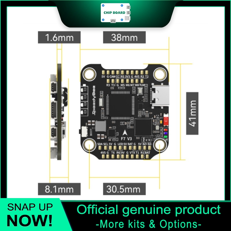 SpeedyBee F7 V3 ドローンFC、Bluetoo - Betaflight Fc F7 のレビューと価格