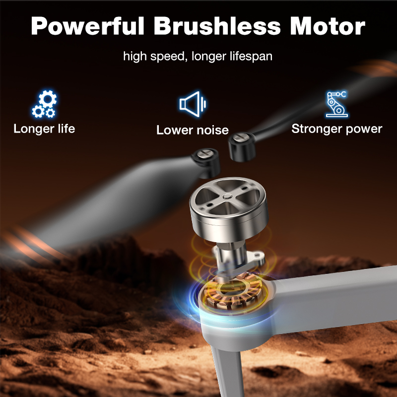 新型ホットL017プロドローン ブラシレス 3Dロール 36 - Drone Kit Professional のレビューと価格