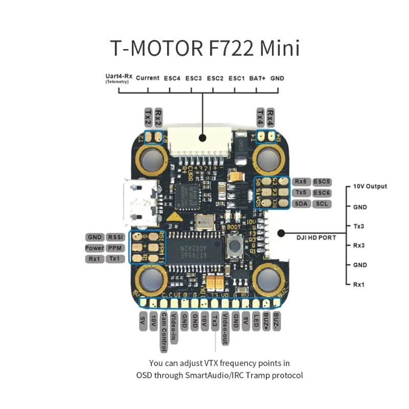 T-Motor MINI F7 FC & F45A 4in1 - Betaflight Fc F7 のレビューと価格